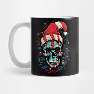 christmas skull santa Mug